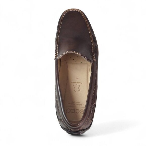 ECCO Classic Moc 2.0 Leather Slip-on Loafers Coffee Brown 55975 Men's 12-12.5/46 - Picture 10 of 13